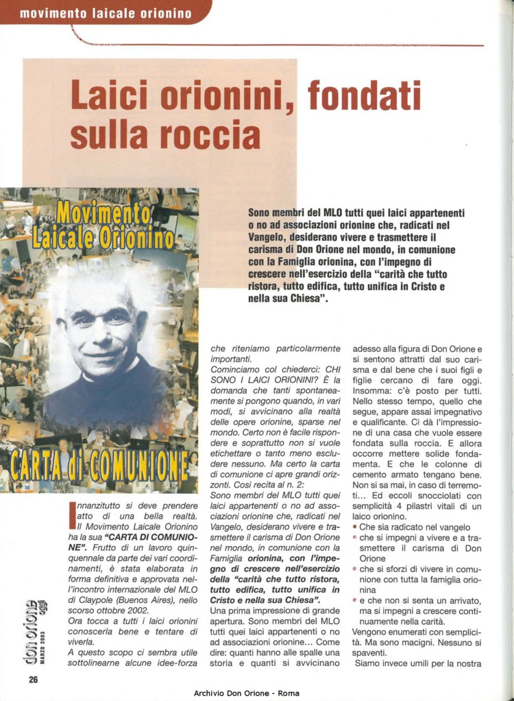 Don Orione oggi, 2003, 03, pagina 26