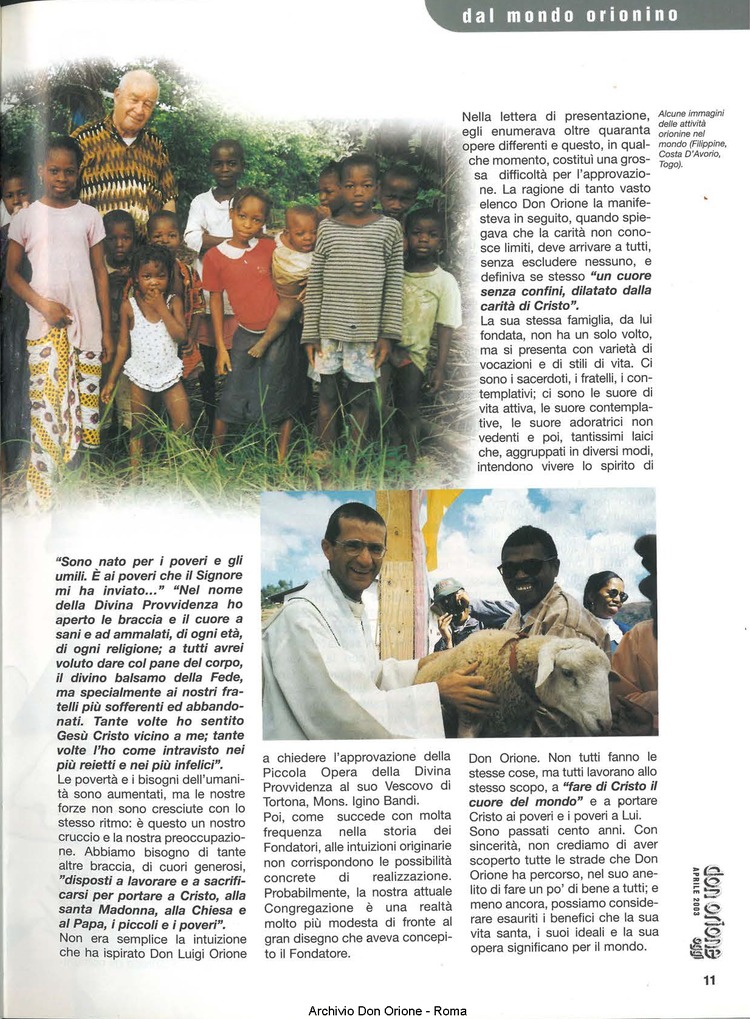 Don Orione oggi, 2003, 04, pagina 11