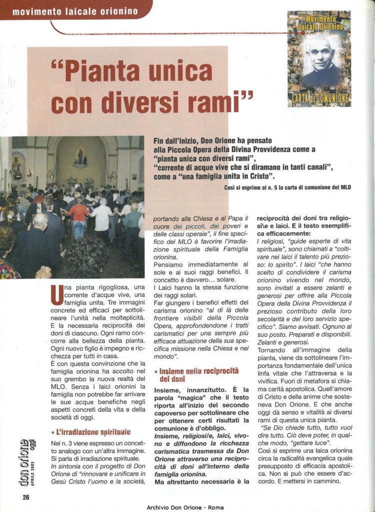 Don Orione oggi, 2003, 04, pagina 26