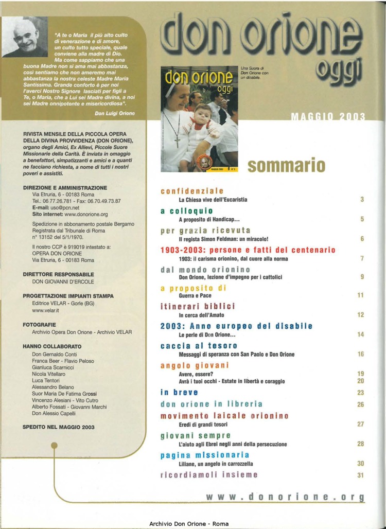 Don Orione oggi, 2003, 05, pagina 2