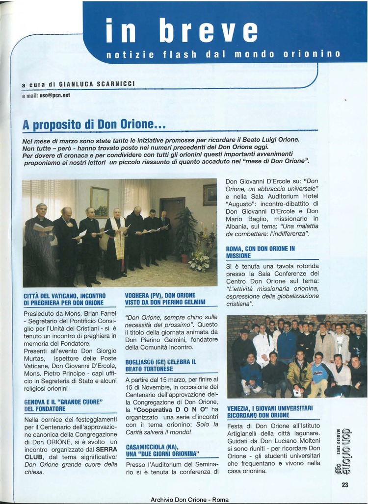 Don Orione oggi, 2003, 05, pagina 23