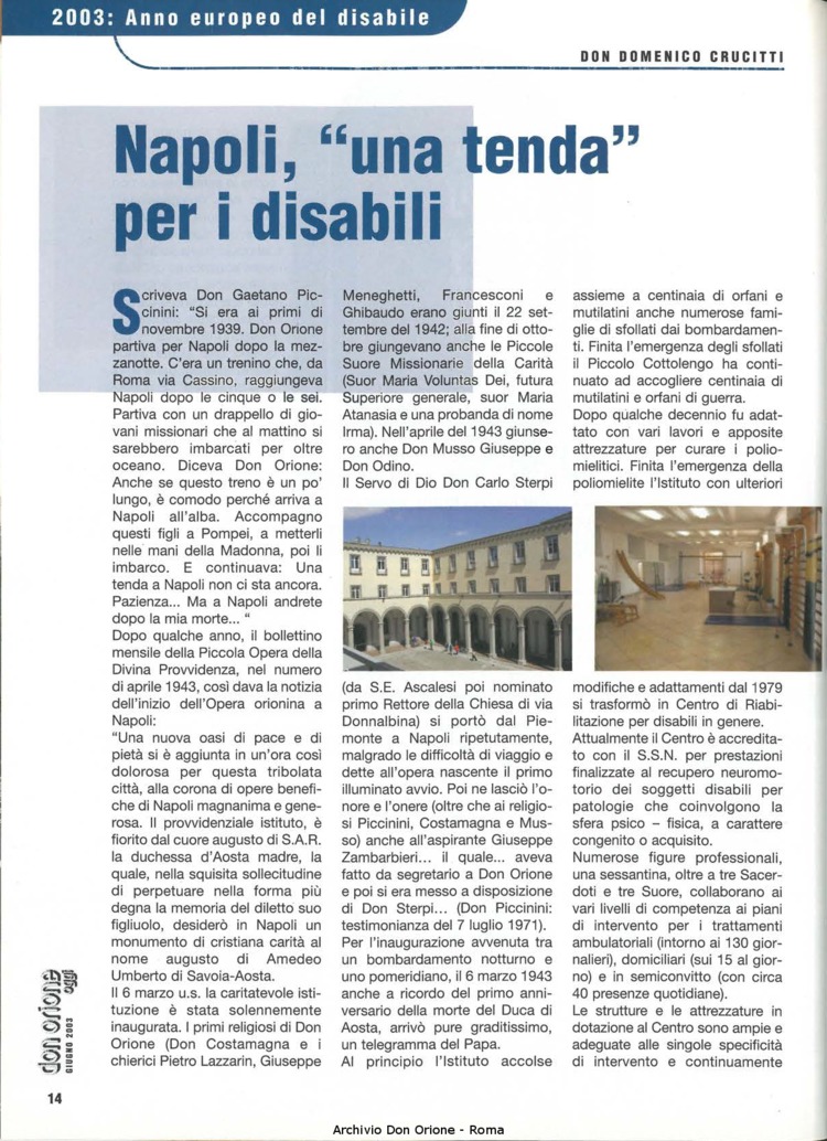 Don Orione oggi, 2003, 06, pagina 14