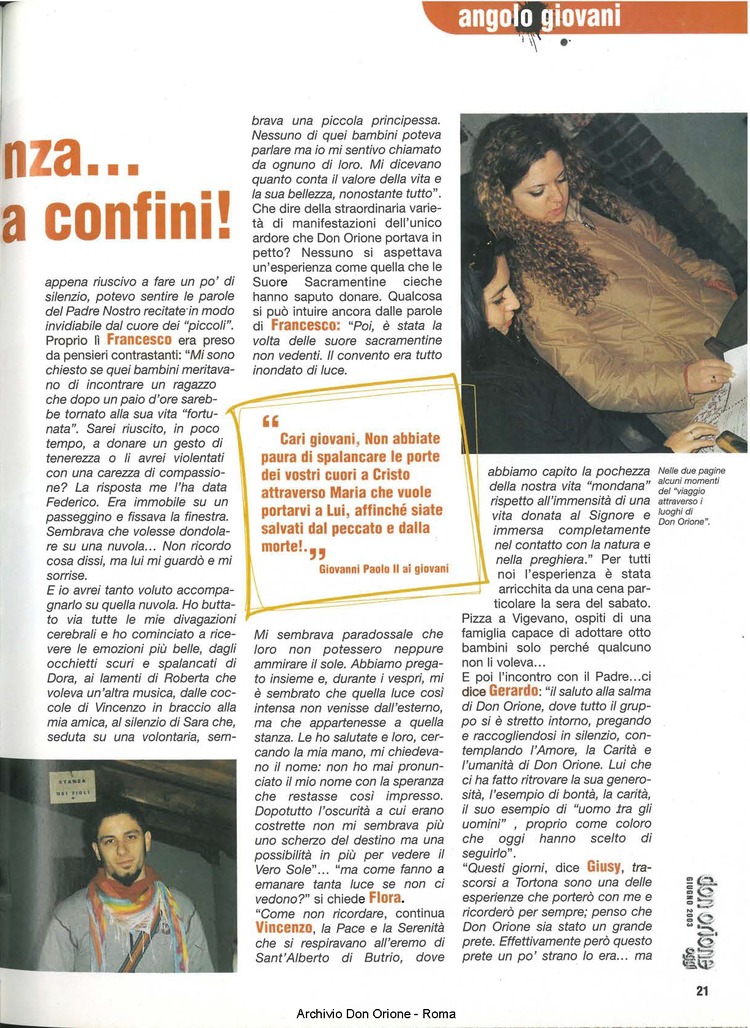 Don Orione oggi, 2003, 06, pagina 21