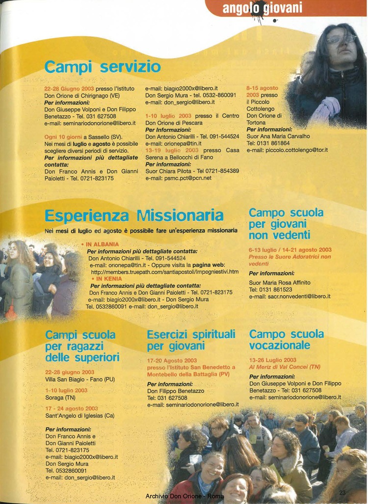 Don Orione oggi, 2003, 06, pagina 23
