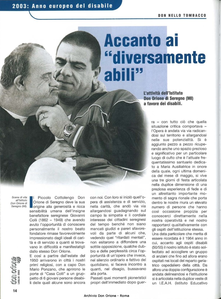 Don Orione oggi, 2003, 07, pagina 14