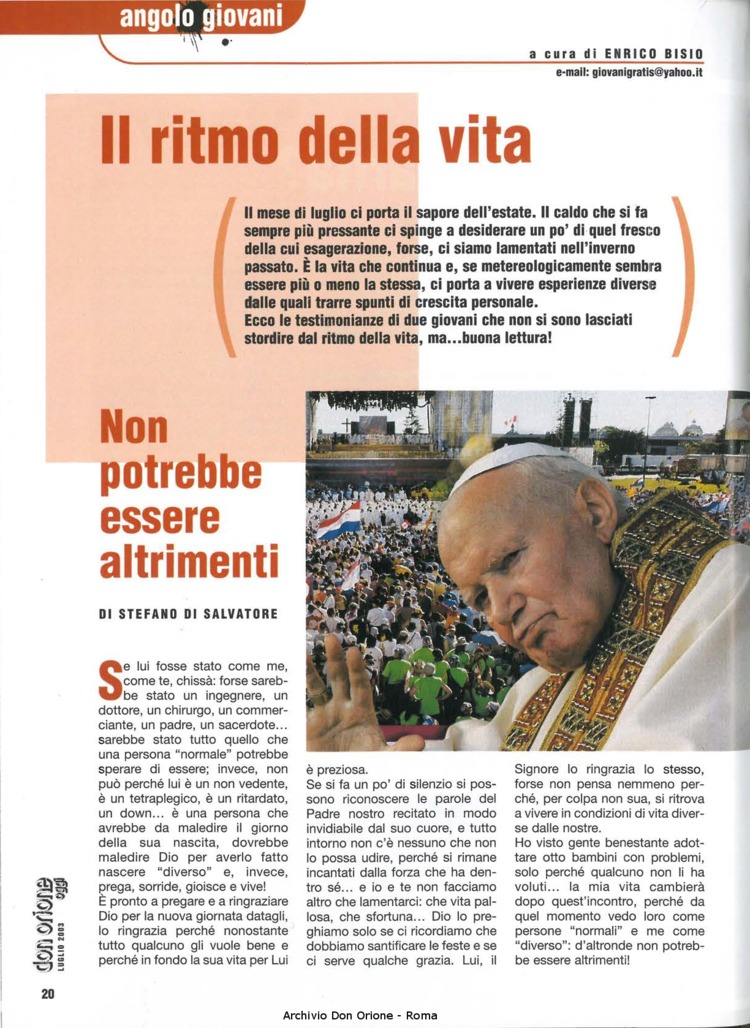 Don Orione oggi, 2003, 07, pagina 20