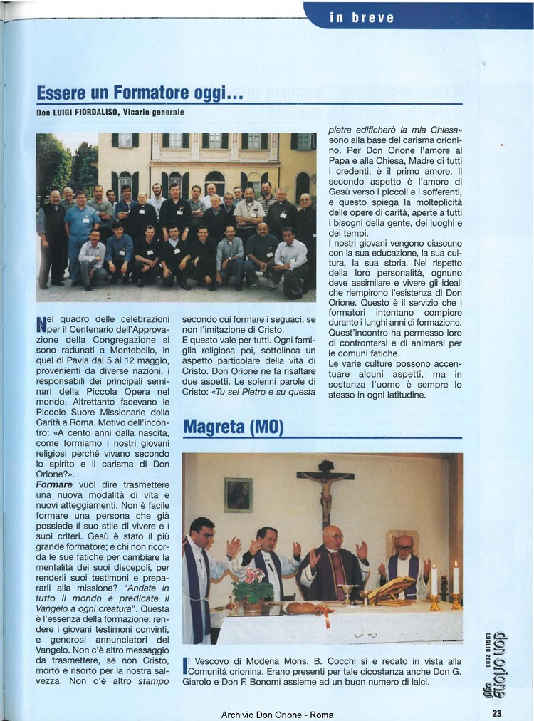 Don Orione oggi, 2003, 07, pagina 23