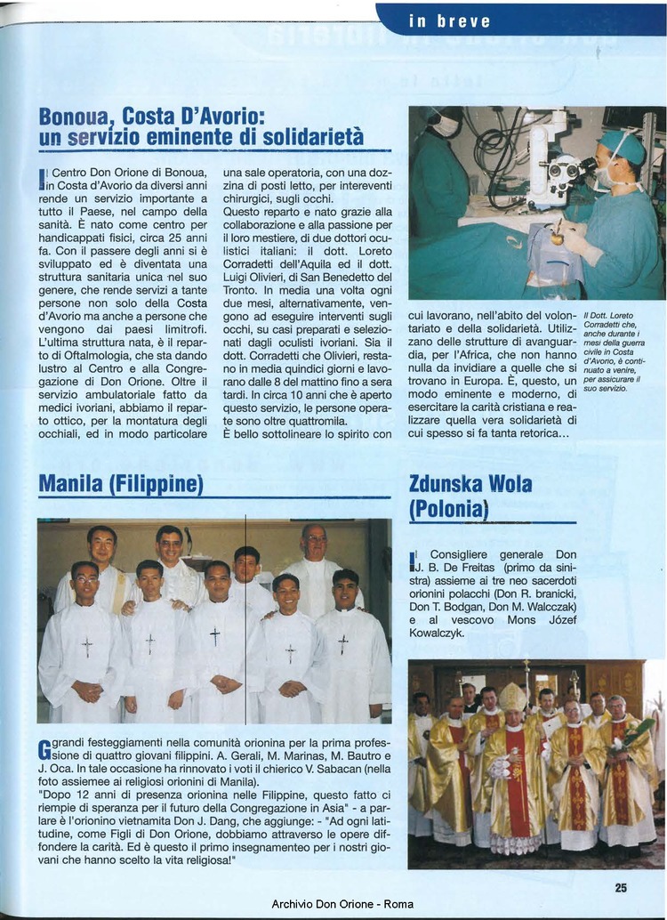 Don Orione oggi, 2003, 07, pagina 25