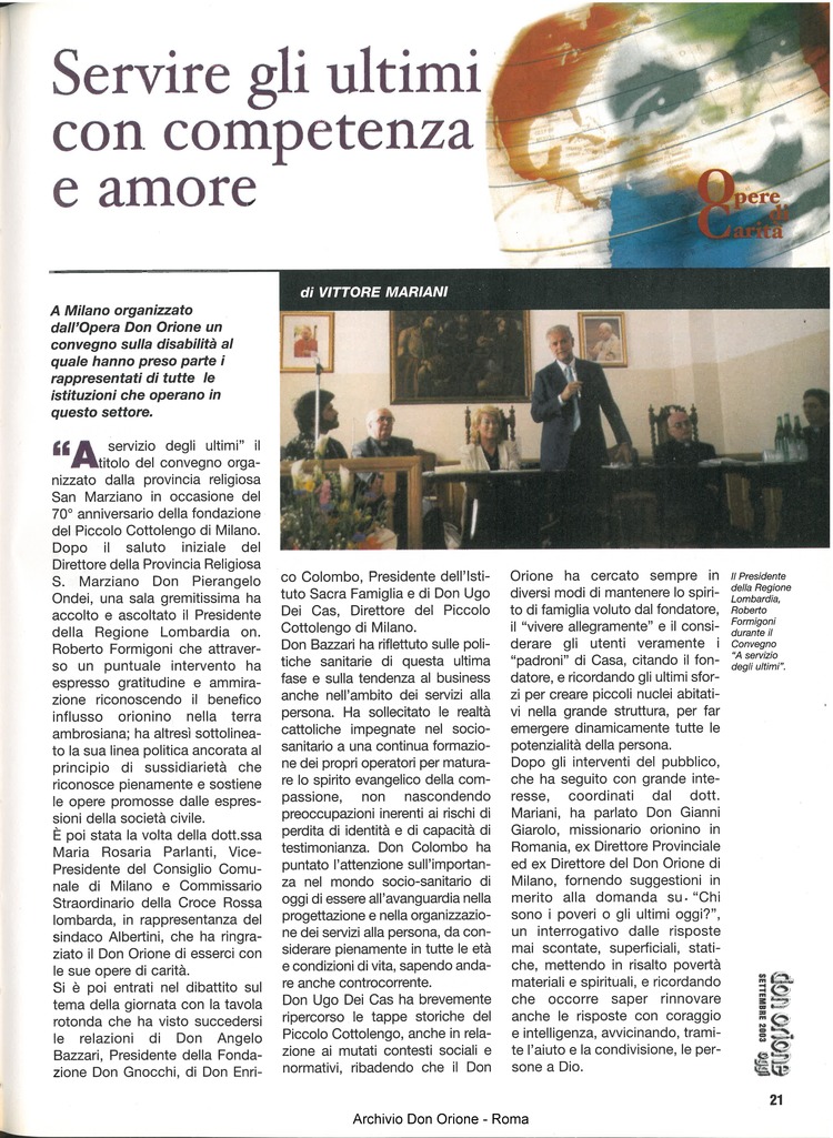 Don Orione oggi, 2003, 08, pagina 21