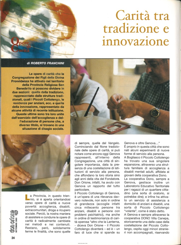 Don Orione oggi, 2003, 08, pagina 24
