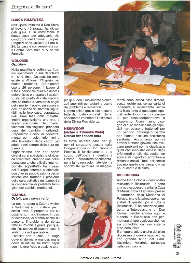 Don Orione oggi, 2003, 08, pagina 31