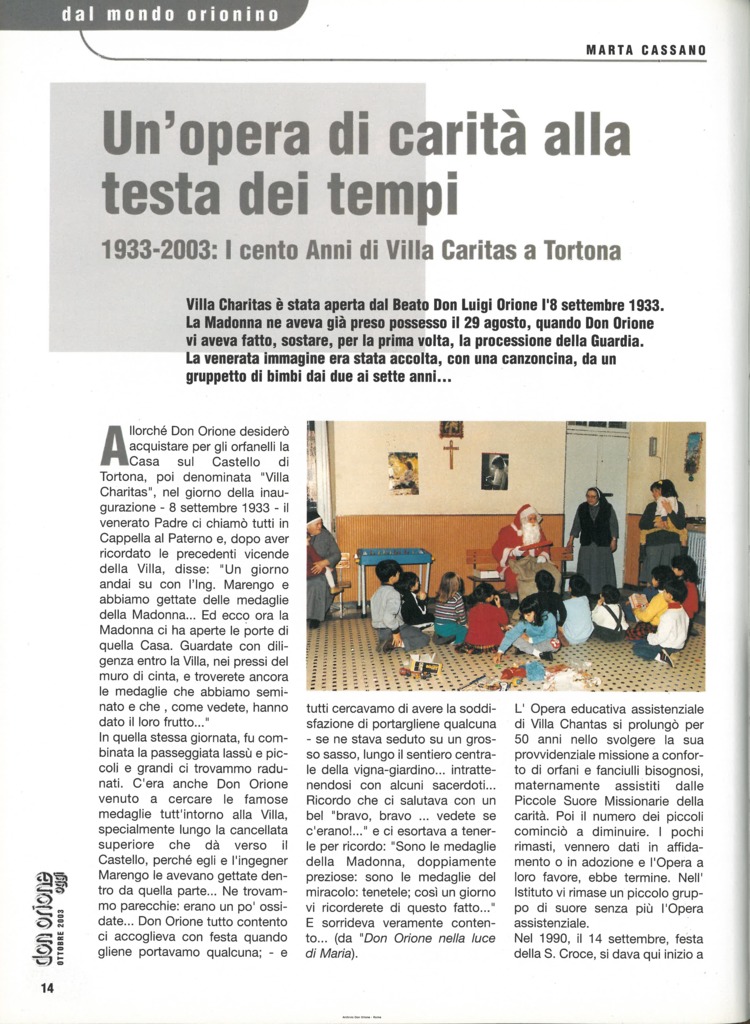 Don Orione oggi, 2003, 09, pagina 14