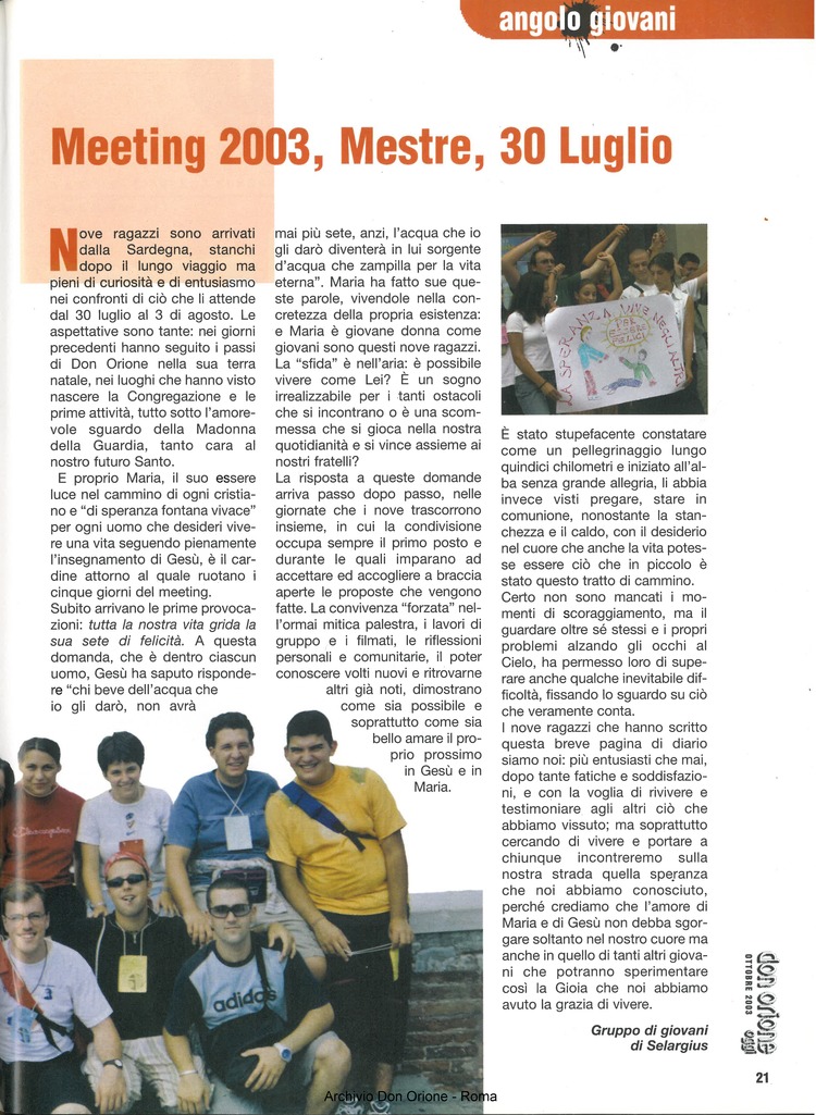 Don Orione oggi, 2003, 09, pagina 21