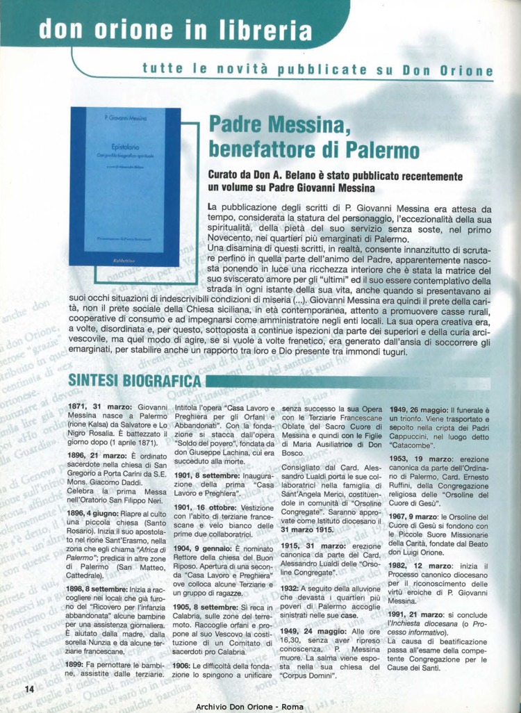 Don Orione oggi, 2003, 10, pagina 14