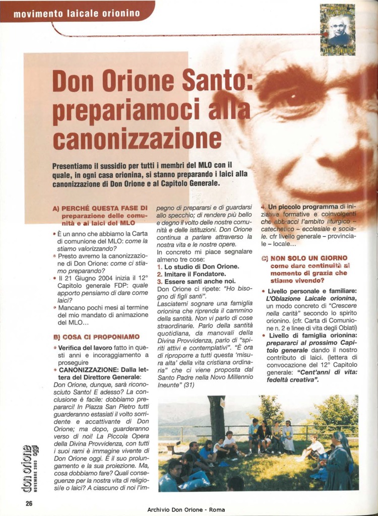 Don Orione oggi, 2003, 10, pagina 26