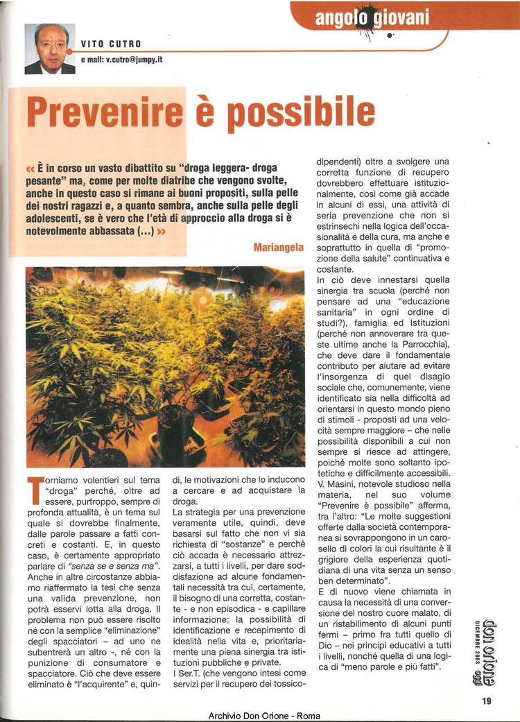 Don Orione oggi, 2003, 11, pagina 19