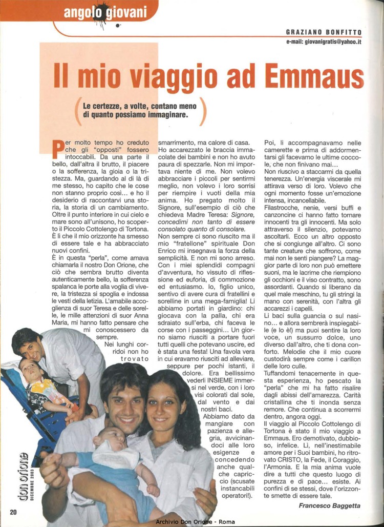 Don Orione oggi, 2003, 11, pagina 20