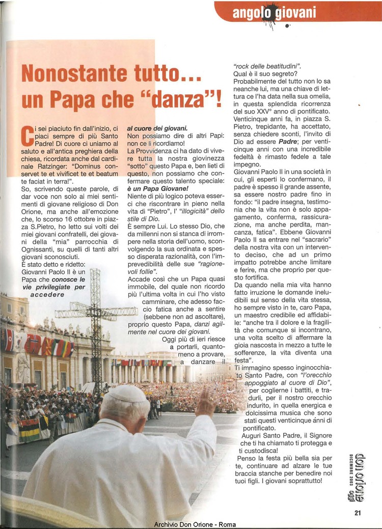 Don Orione oggi, 2003, 11, pagina 21