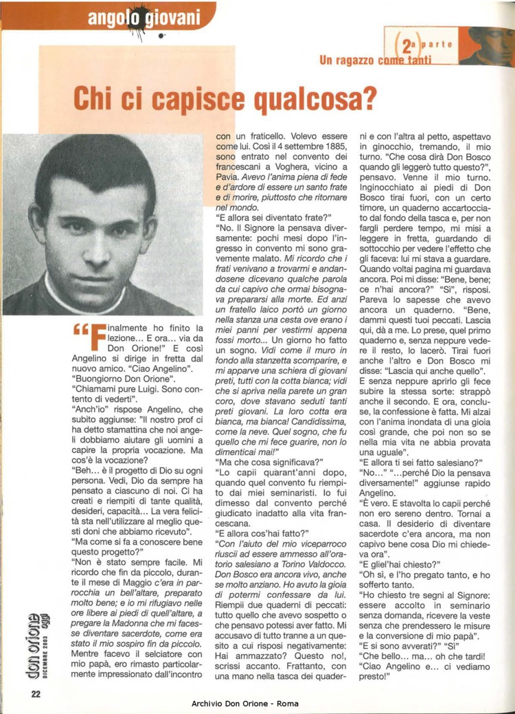 Don Orione oggi, 2003, 11, pagina 22