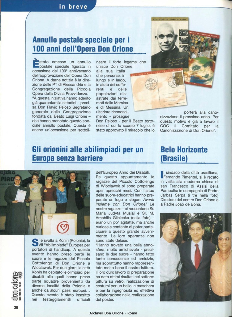 Don Orione oggi, 2003, 11, pagina 26