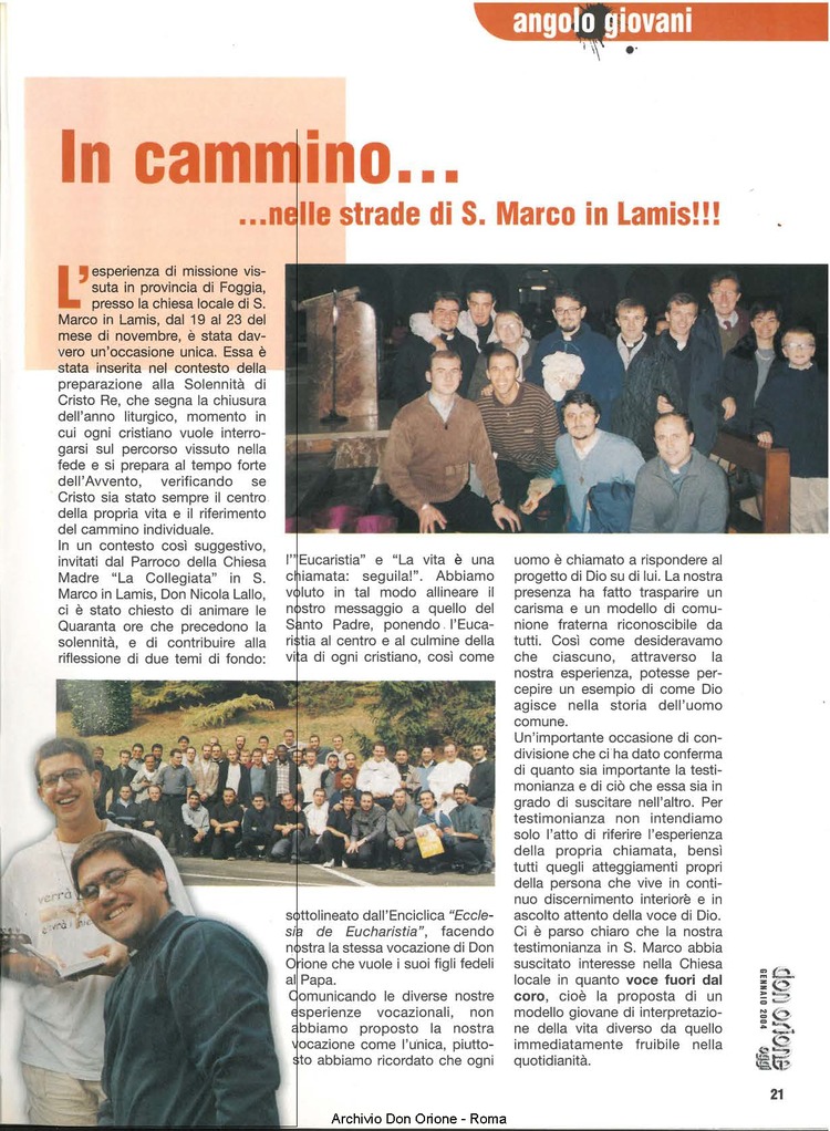 Don Orione oggi, 2004, 01, pagina 21