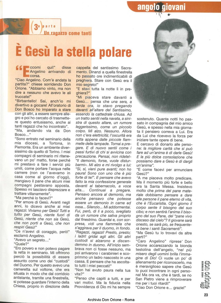 Don Orione oggi, 2004, 01, pagina 23