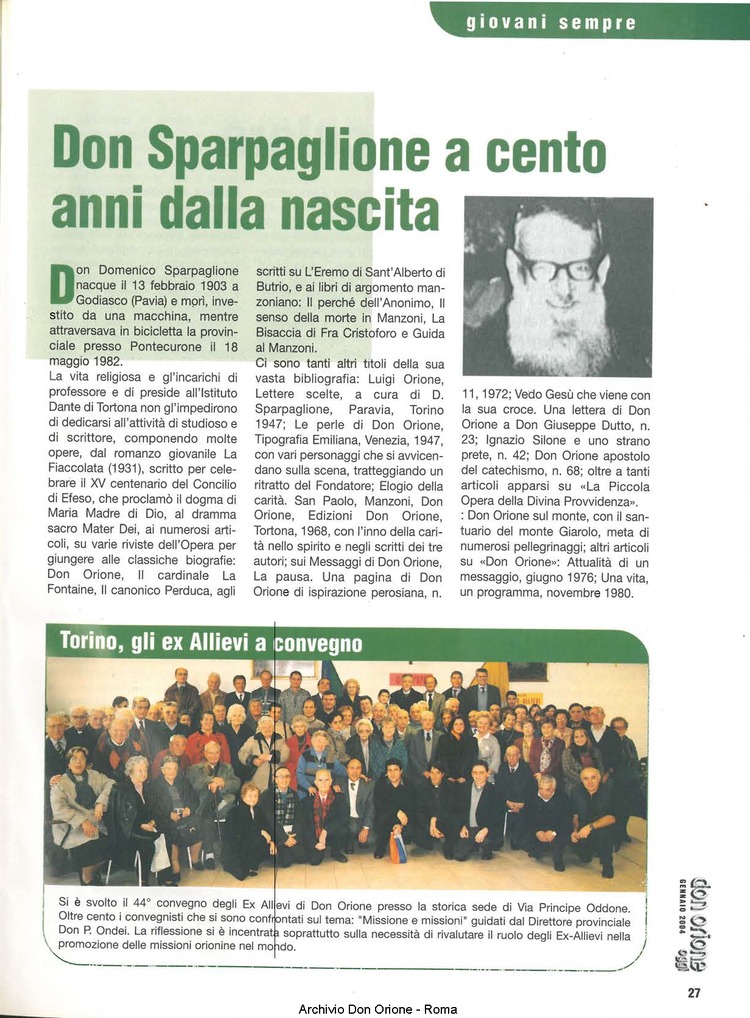 Don Orione oggi, 2004, 01, pagina 27