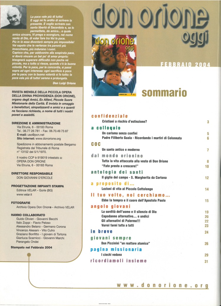 Don Orione oggi, 2004, 02, pagina 2