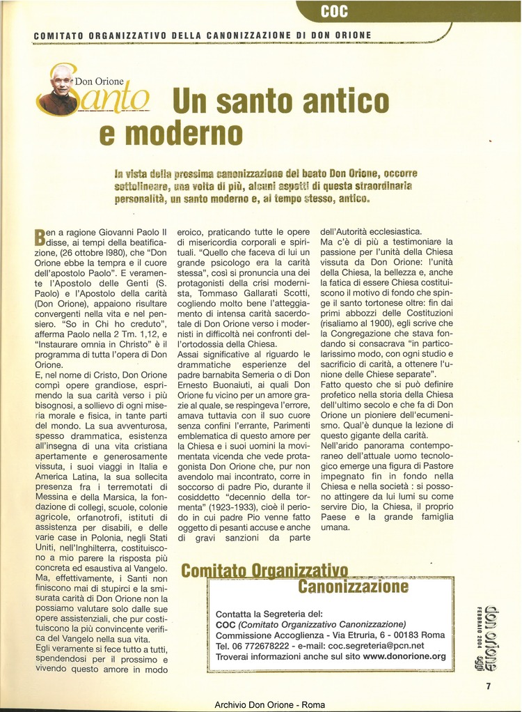 Don Orione oggi, 2004, 02, pagina 7