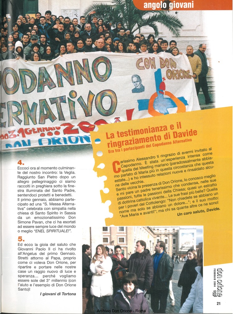 Don Orione oggi, 2004, 02, pagina 21