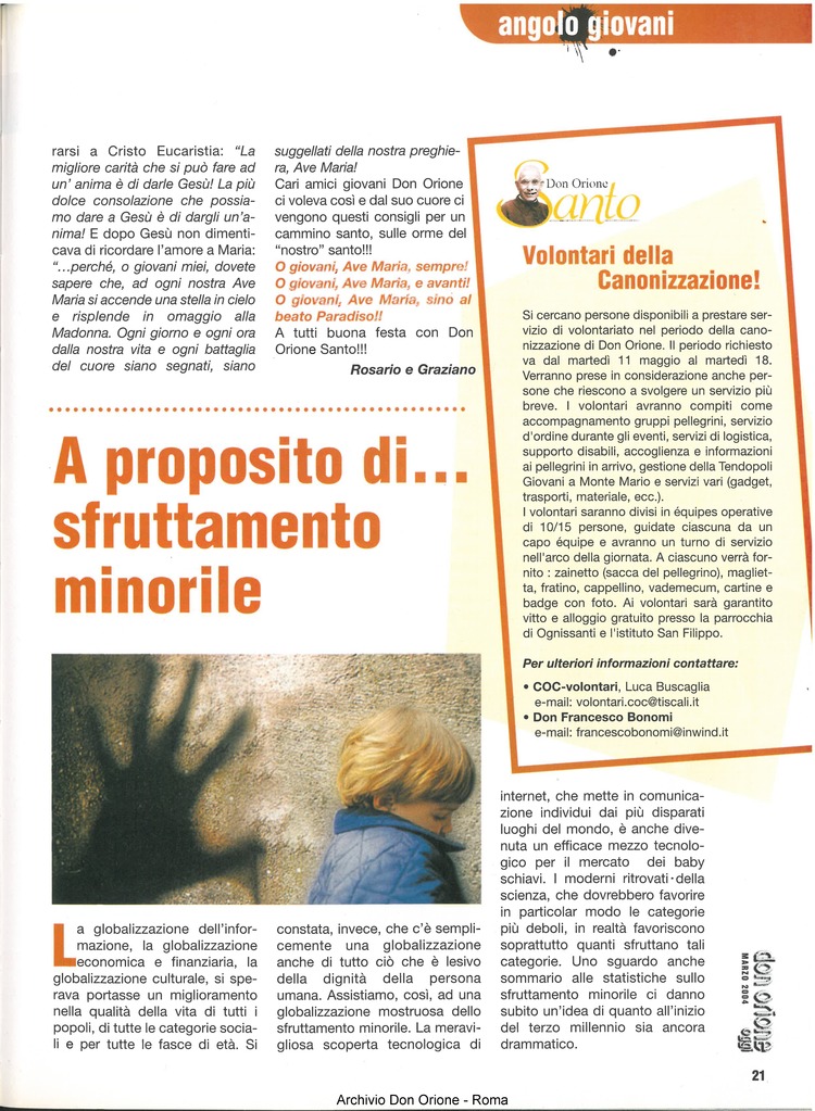 Don Orione oggi, 2004, 03, pagina 21