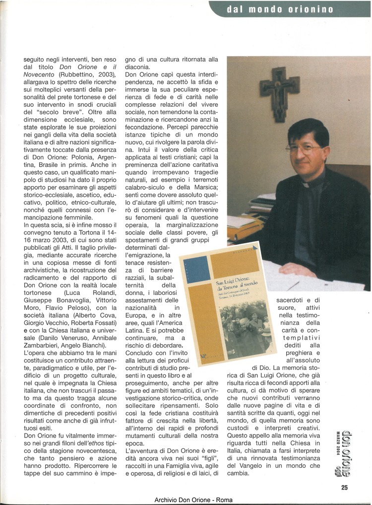 Don Orione oggi, 2004, 03, pagina 25