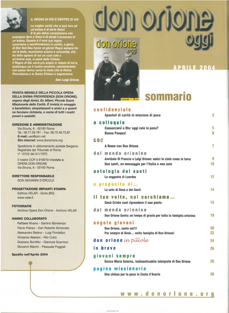 Don Orione oggi, 2004, 04, pagina 2