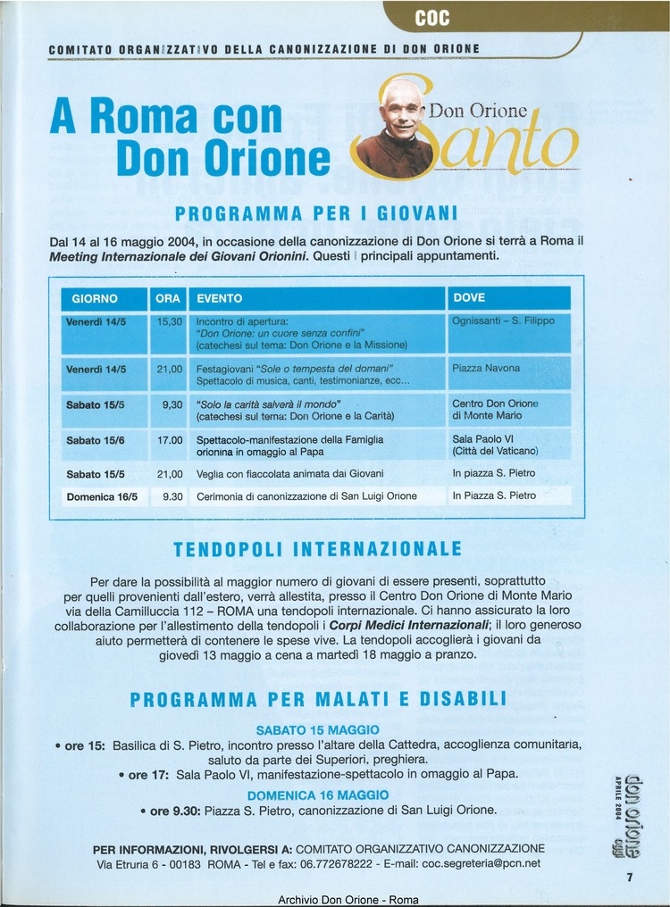 Don Orione oggi, 2004, 04, pagina 7