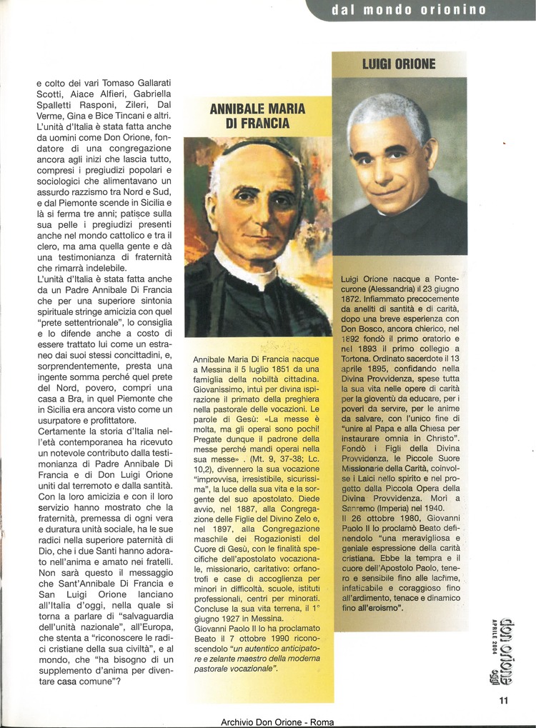 Don Orione oggi, 2004, 04, pagina 11