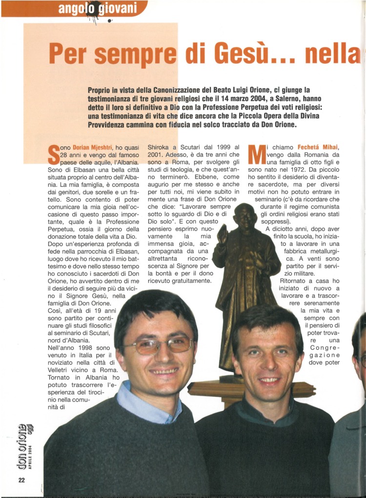 Don Orione oggi, 2004, 04, pagina 22