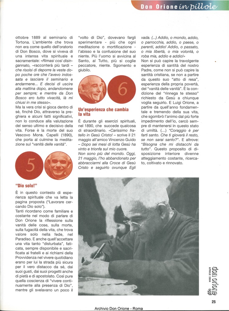 Don Orione oggi, 2004, 04, pagina 25