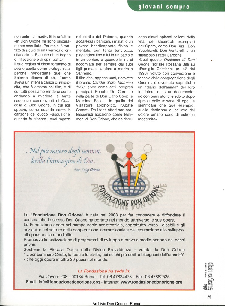 Don Orione oggi, 2004, 04, pagina 29