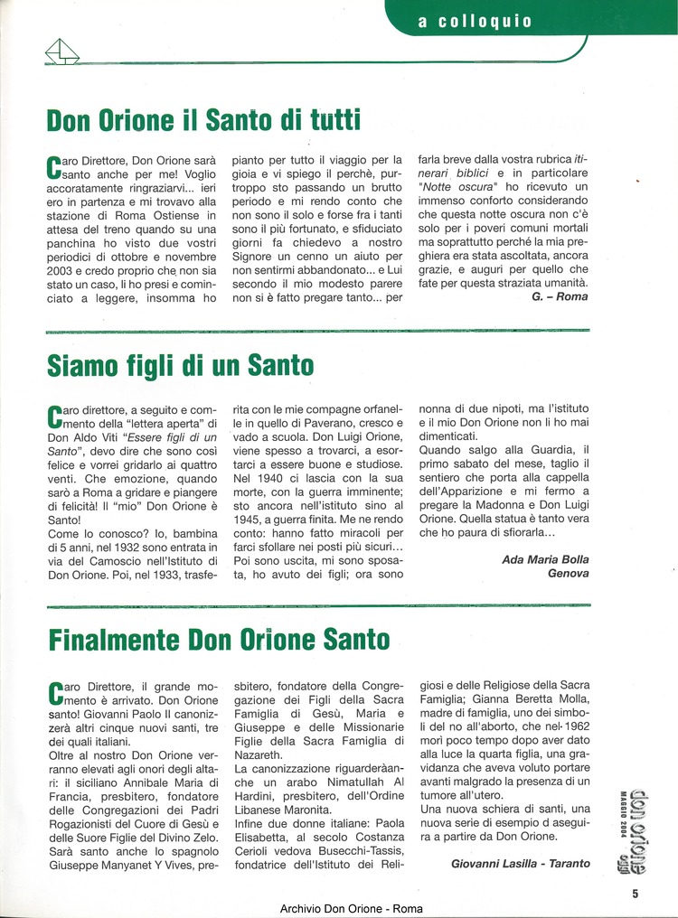 Don Orione oggi, 2004, 05, pagina 5