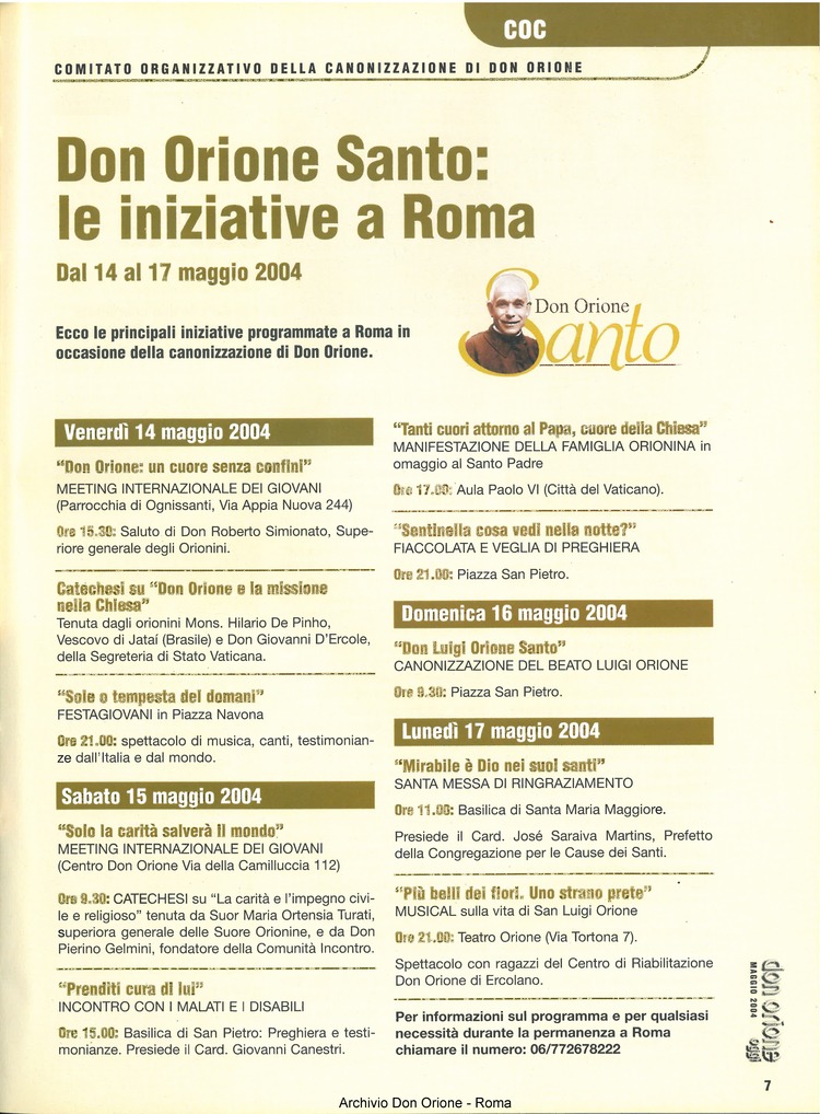 Don Orione oggi, 2004, 05, pagina 7
