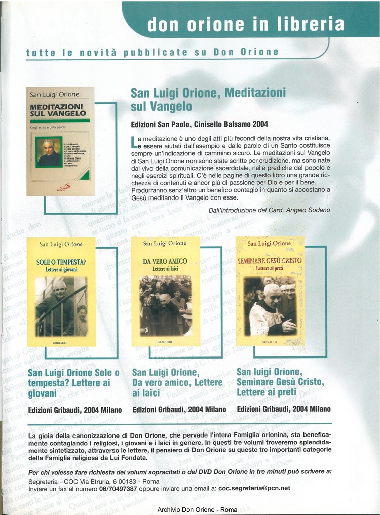 Don Orione oggi, 2004, 05, pagina 19