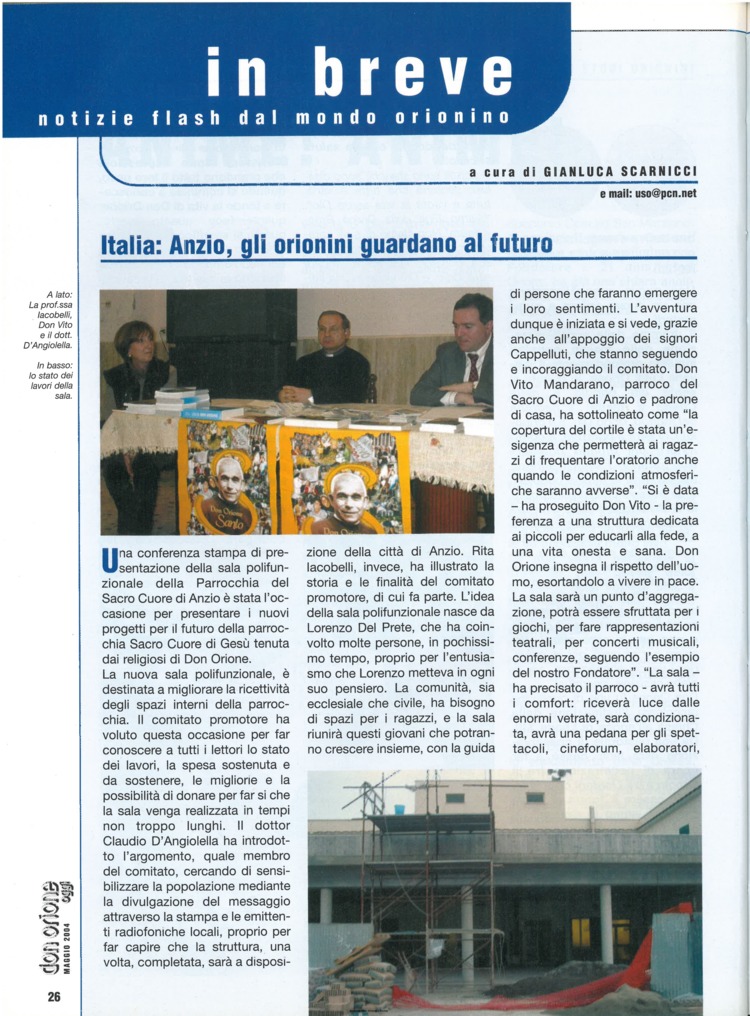 Don Orione oggi, 2004, 05, pagina 26