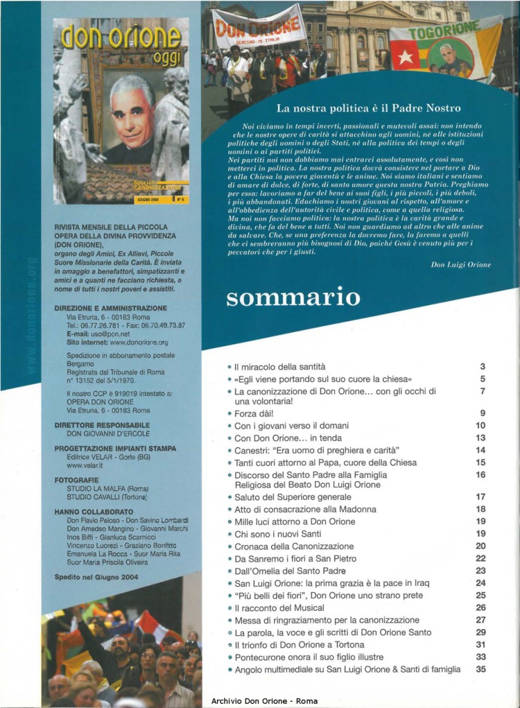 Don Orione oggi, 2004, 06, pagina 2