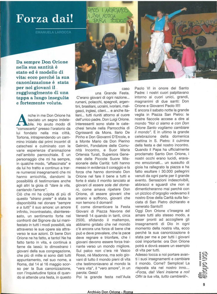 Don Orione oggi, 2004, 06, pagina 9