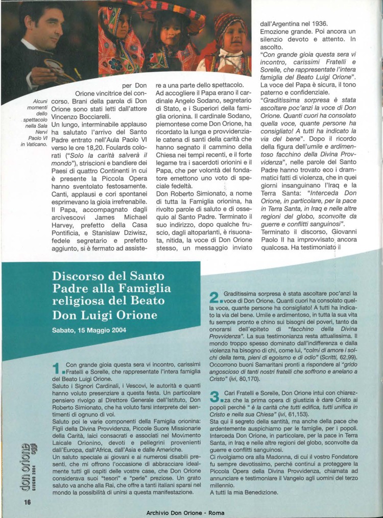 Don Orione oggi, 2004, 06, pagina 16