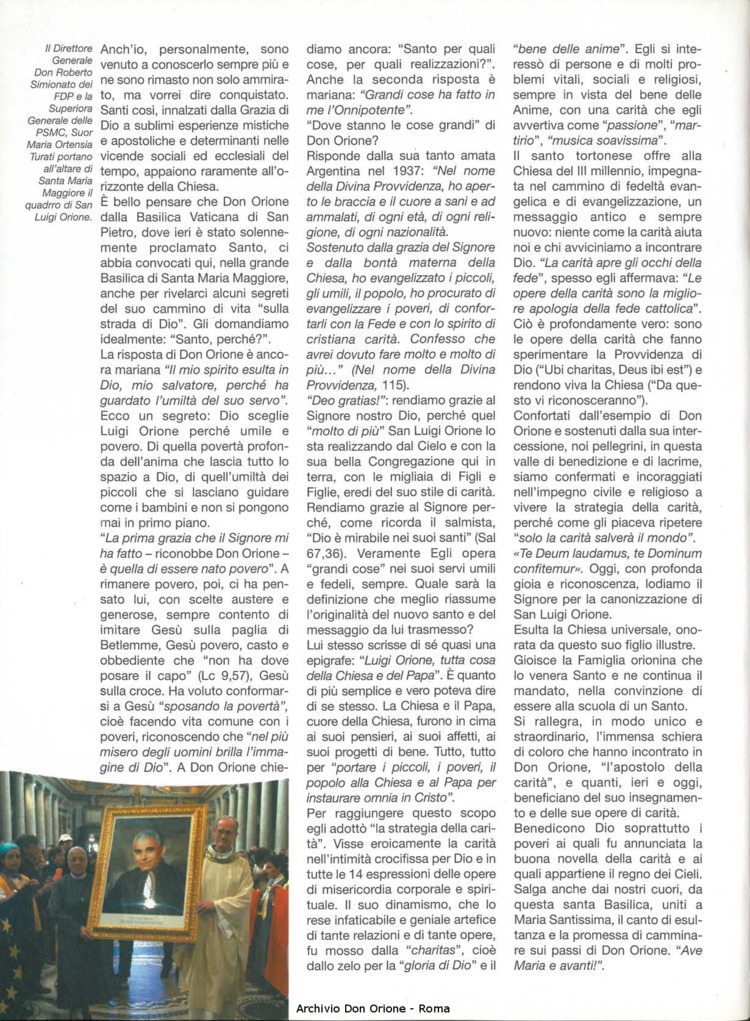 Don Orione oggi, 2004, 06, pagina 24