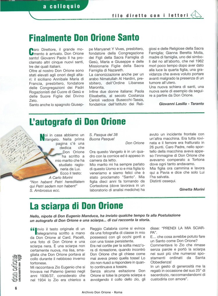 Don Orione oggi, 2004, 07, pagina 6