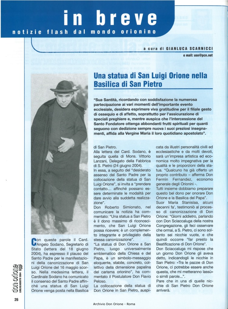 Don Orione oggi, 2004, 07, pagina 26