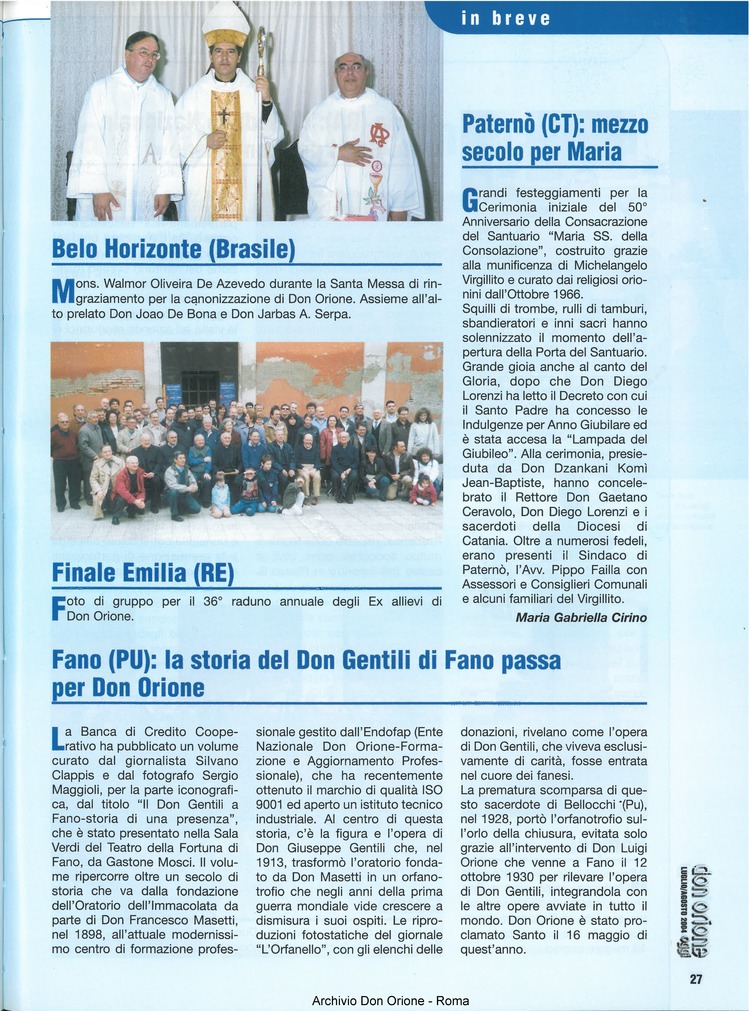 Don Orione oggi, 2004, 07, pagina 27