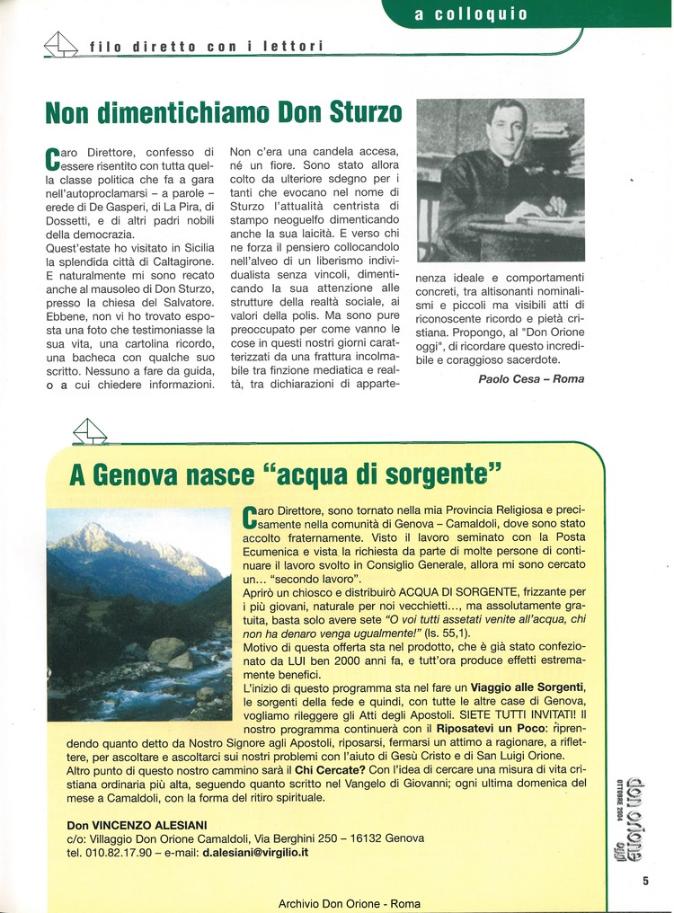 Don Orione oggi, 2004, 08, pagina 5